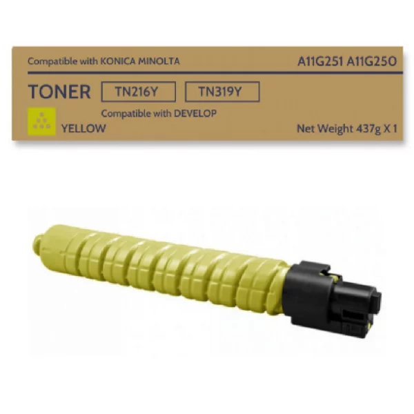 Tóner Yellow TN-216Y Cartridge para Bizhub C220-C280
