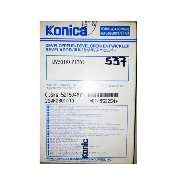 Revelador Black para Konica Minolta K7022, K7130, K7135 y K7322
